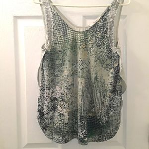 Miss Me Pattern Sleeveless Beaded Top S